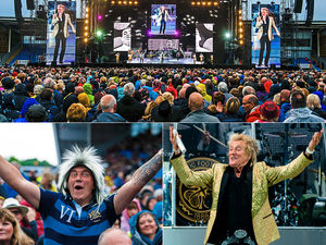 Supporting image for story: Rod Stewart in Shrewsbury: 20,000 pack ground to see music legend - with pictures