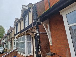 Some of the damage to the two properties, at Jeffcock Road, Merridale