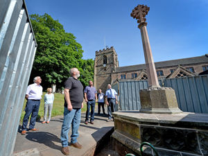 Supporting image for story: Former Goodyear workers help with war memorial restoration