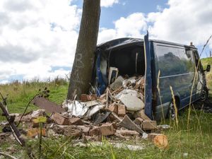 Supporting image for story: 'Disgusting': Van filled with rubbish is dumped and set alight at West Midlands beauty spot