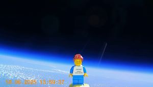 Lego Man Dan in space