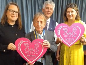 Supporting image for story: Two RSH 'Sky Garden' visitors to Rotary president's last meeting