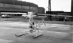 Another of his creations - a one man helicopter.