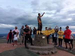 Supporting image for story: Wrekin summited 15 times in 15 hours in memory of mother
