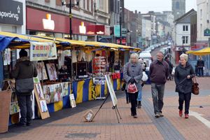 The event aimed to boost trade in the town after last week's EDL demonstrations