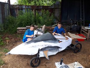 Supporting image for story: Young Oswestry driver in Soapbox derby