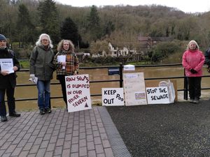 Campaigners in Ironbridge