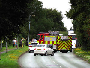 Supporting image for story: Three people injured as car and van crash closes road