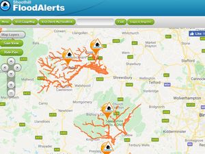 Supporting image for story: Flood alerts in Shropshire after heavy downpours