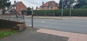 The tributes were left near the site of the crossing where the incident happened