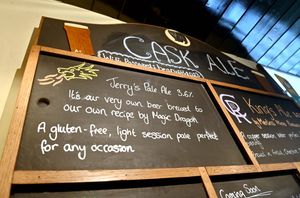 Jerry's Pale Ale is made specifically for the pub and is a tribute to the owner