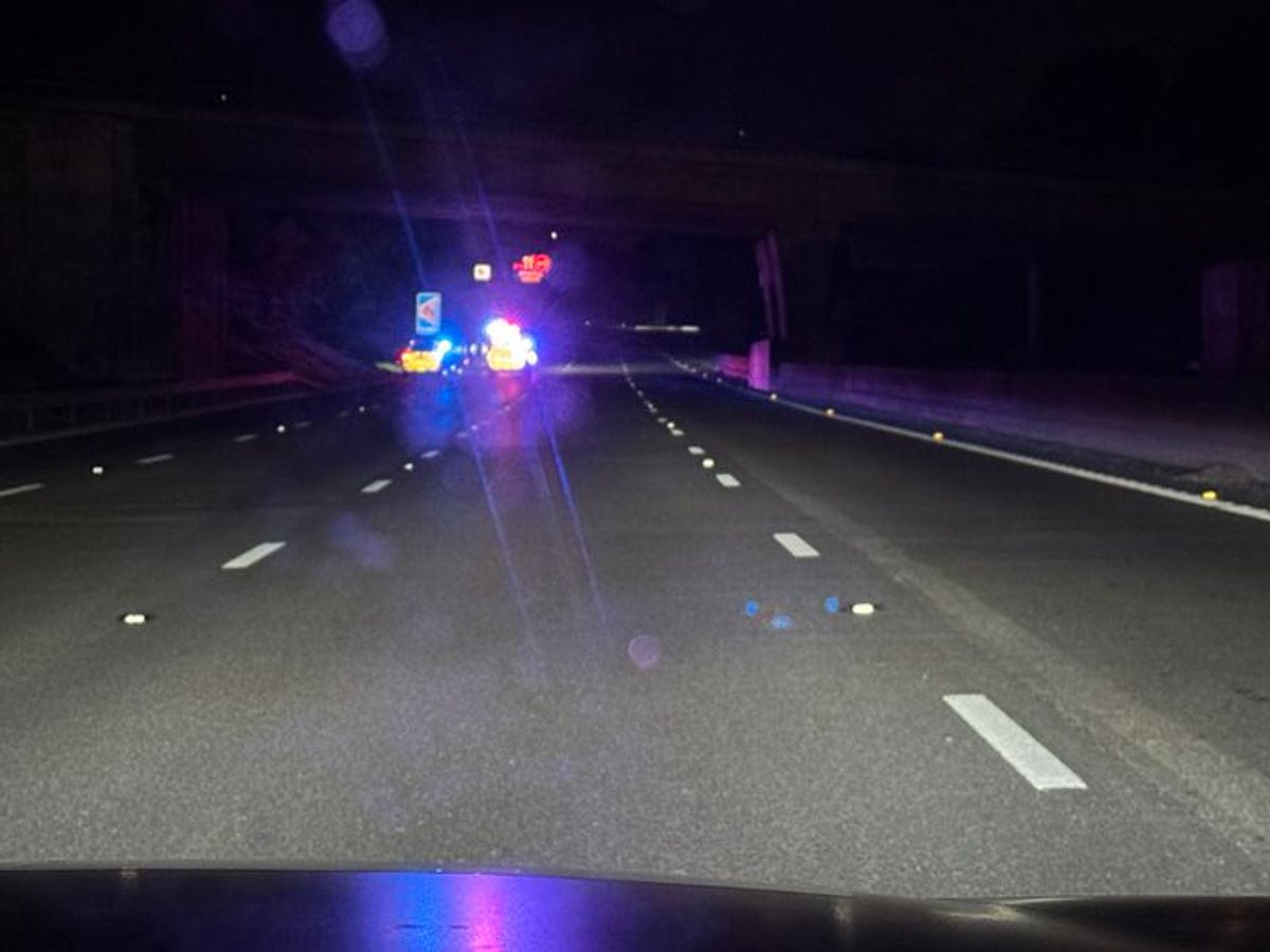 Driver who broke down on M6 near Stafford is restrained after becoming aggressive