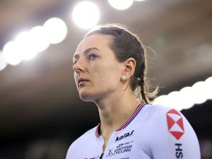 Katy Marchant of Great Britain during day two of the Tissot UCI Track Cycling World Cup at Lee Valley VeloPark, London