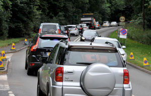 There have been long tailbacks at Weston Park in previous years
