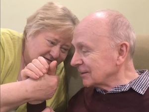Supporting image for story: Joy as husband and wife of 48 years can hold hands again