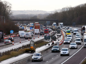 Supporting image for story: Woman taken to hospital with serious injuries after falling off a bridge on M42 