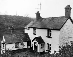 The Red Lion pub at Horderley, near Craven Arms. This picture was taken in 1973 by photographer Dave Bagnall.