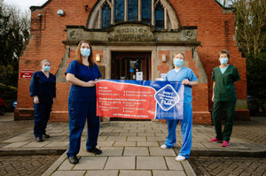 From left, Amanda Johnson, Melissa Garland, Dr Jess Harvey and Libby Collinson