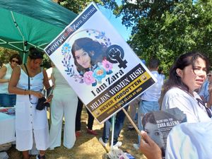 Supporting image for story: Women in UK ‘still not safe’ as mourners gather to remember murdered Zara Aleena