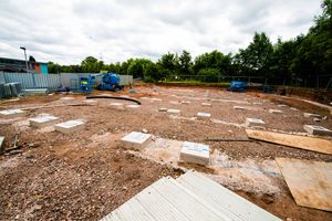 The site for the new school extension.