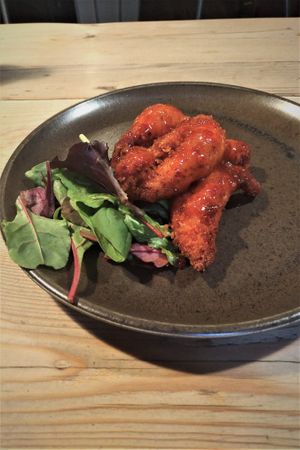 Chicken Strips with BBQ sauce