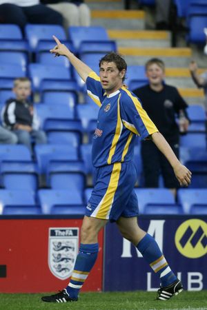 Shrewsbury Town v West Bromwich Albion
Grant Holt celebrates his first goal
