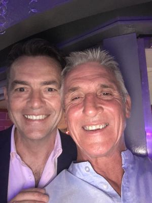 The Grove School Class of 1980 celebrate their school reunion