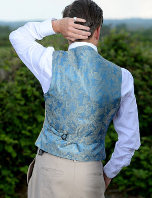 Jordan showcases his sought-after waistcoats