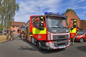 Fire crews from three stations were called to tackle the blaze