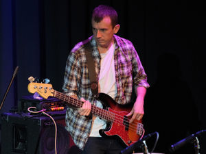 Tom Moore performs at The Edge Arts Centre, Much Wenlock. Photo: Bob May