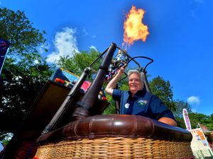 Supporting image for story: 9,000 visitors enjoy first day of Oswestry Balloon Carnival despite cancelled launches