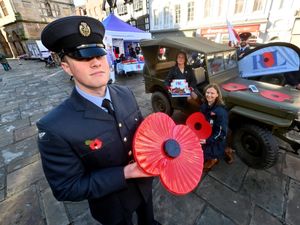 Supporting image for story: Military turn out for poppy appeal in Shrewsbury