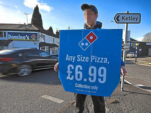 Supporting image for story: Traffic fear over walking pizza ads in Telford