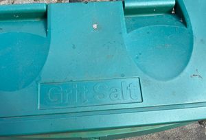 A Powys County Council salt bin. Picture by Elgan Hearn LDRS