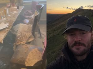 Supporting image for story: Dramatic moment Midlands Toby Carvery ceiling crashes down on dining customers