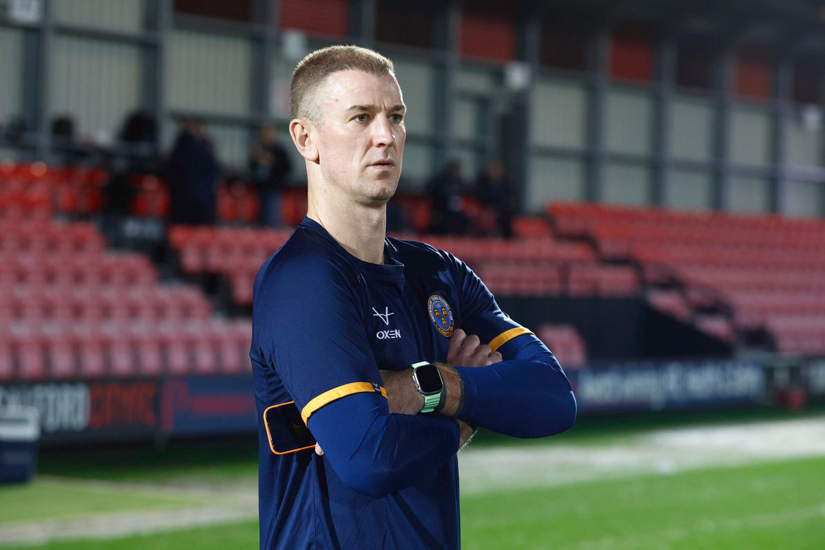 Former England goalkeeper Joe Hart steps in as Shrewsbury Town goalkeeper coach in surprise Salford City appearance Former England goalkeeper Joe Hart steps in as Shrewsbury Town goalkeeper coach in surprise Salford City appearance