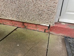 Cracks residents say are caused by trees roots in Newark Road. Picture Martyn Smith/LDRS free for LDRS use