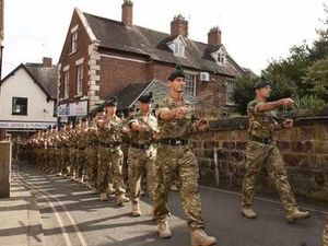Supporting image for story: Market Drayton welcomes home Royal Irish Regiment