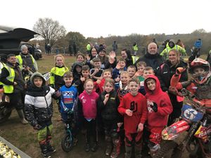 Supporting image for story: Motorcross riders supporting international white ribbon day