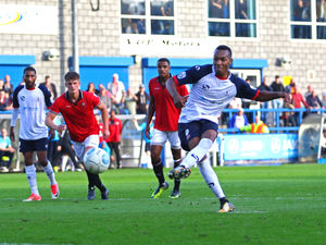 Supporting image for story: AFC Telford's Marcus Dinanga targeting an FC United repeat