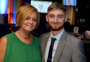 Suzy Evans and her son Owen Richards