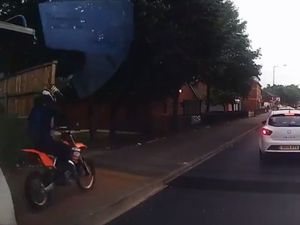 Supporting image for story: WATCH: 'Disgrace' biker caught at high speed on a pavement 