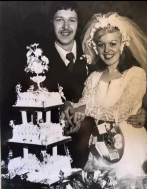 Brian and Josephine on their wedding day in 1973