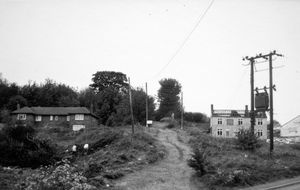 Vestiges of the old inclined plane at Wrockwardine Wood in about 1959.