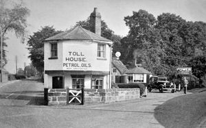 Shifnal toll house became the site of Bert Greatbatch's garage.