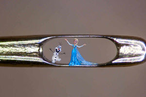 Supporting image for story: Do you want to build an artwork? Tiny Frozen sculptures from Wolverhampton artist