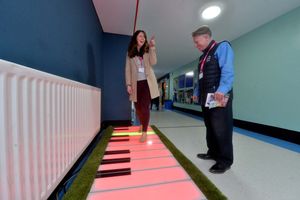 Playing a tune: Ashley Swindell and Paul Waller 