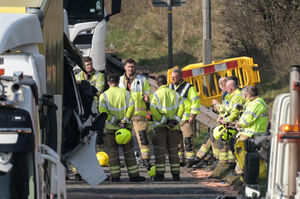 Multiple crews from Staffordshire Fire and Rescue Service were sent to the scene. Photo: SnapperSK