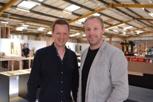 Tully and Declan Gallagher at Twin Design in Aldridge in May 2025.
