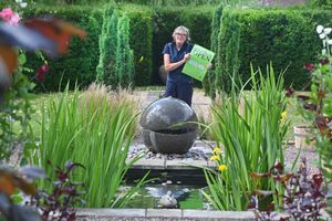 Juliet Banks in her garden Stream Barn that is opening as part of the trail this weekend. 